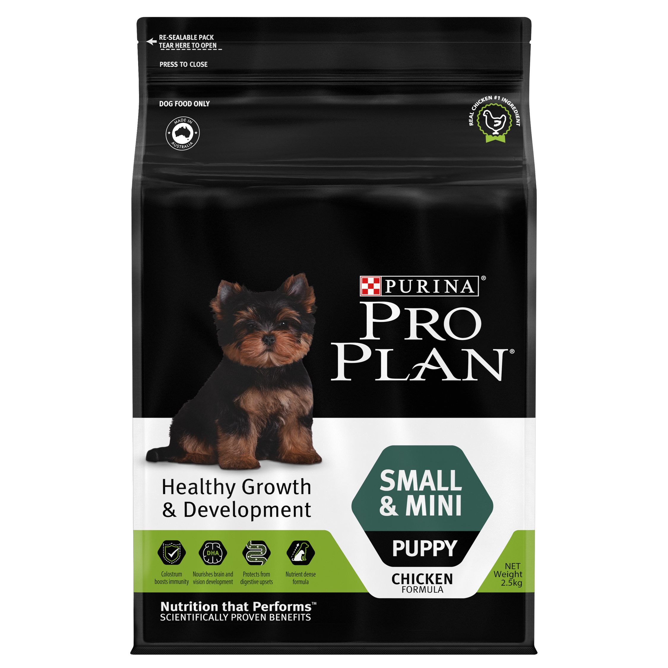 PRO PLAN® SMALL PUPPY อาหารลูกสุนัขพันธุ์เล็ก สำหรับลูกสุนัขหลังหย่านม–1 ปี
